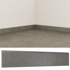 Guardapolvo Cerámica 8x45cm Cemento Grafito