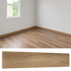Guardapolvo Cerámica 8x45cm Madera Nogal