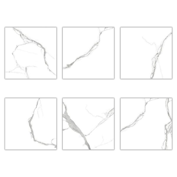 Porcelanato 60x60 Statuario Rich Silver - Imagen 5