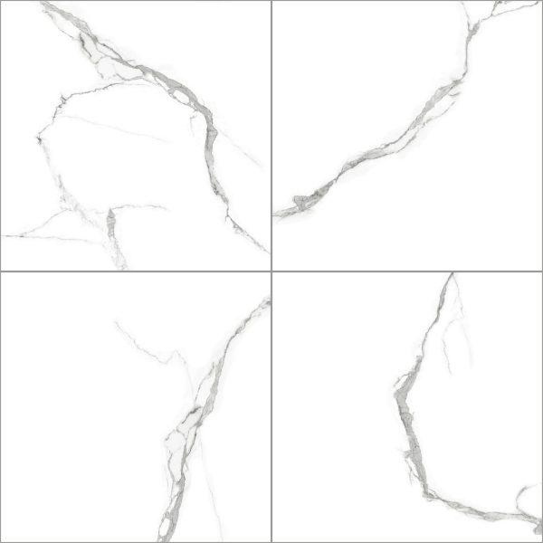 Porcelanato 60x60 Statuario Rich Silver - Imagen 4